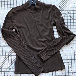 ALO Wellness Rib Mock Neck Long Sleeve sz.S